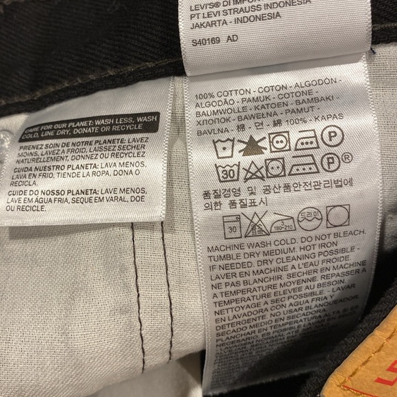 Levi Straus & Co. 505 Black Jeans Tag Says W30 L29 - Picture 6 of 17